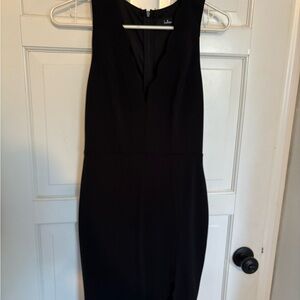 Lulu's Classic Black Midi Dress